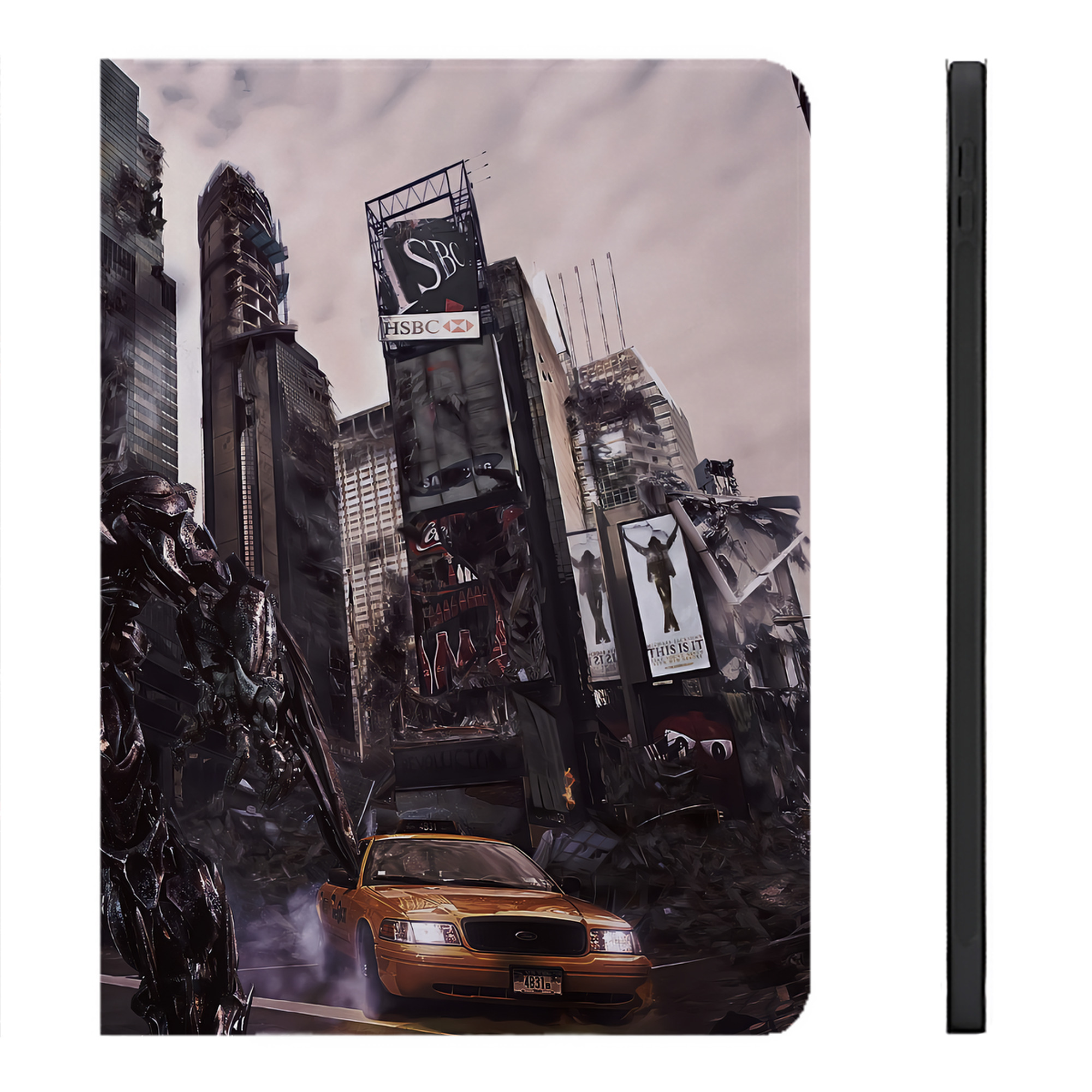（画像用） Transformers トランスフォーマー IPadケース ペンホルダー付き ブックスタイルデザイン